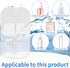 4 PCS 50 ML Clear Spray Bottles, Portable Refillable Plastic Perfume Atomizer Vials for Perfume, Moisturizing Water,