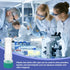 PATIKIL 200Pcs Self Standing Cryogenic Vial, 1ml Plastic Test Tube, Green Cap for Lab Science