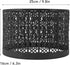 Fockety E14 E27 Metal Etching Process Large Lamp Shades, Hollow Tree Shadow Light Cover, Black Lamp Shade Drum Big
