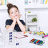 Dcocdeely 25 (25) Pcs Plastic Crayon Box with Lid, Clear Crayon Organizer Crayon Holder Case Crayon Storage Containers
