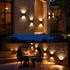 4 Pack,Illuminate IP65 ASLIDECOR Solar Wall Lights UP Down Outdoor Sunlight Sensor Lamp Waterproof LED Modern Deck