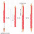 Jutom 16 Pcs Fancy Glitter Ballpoint Pens, Cute Sparkly Metal Retractable Writing Pen, Black Ink, 1.0 mm