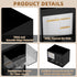 Marbrasse Desk Organizer with 3 Drawer - Multi-Functional Pencil Pen Holder for Desk, 4 Compartments (Black)