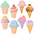 wonmon 40PCS Ice Cream Cutouts for Bulletin Board Decoration, Summer Ice Cream Paper