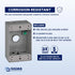 SIGMA ENGINEERED SOLUTIONS 14253-5 Metal Electrical Outlet Box, Weatherproof, Gray, 1 Gang Box with 5 Holes