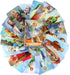 Autom 3 Packs of 54 Assorted Holy Cards Featuring Catholic Saints and Prayers