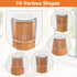 BAIPOK 36Pcs Round Chair Leg Floor Protectors with Felt Bottom, Silicone Chair Leg Covers Caps for Hardwood Floors, Dining Room Bar stools Leg Protectors, Reduce Noise & No Scratch, Clear, Small