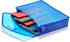 FANWU Plastic File Folder - Poly Envelope Expanding File Wallet with Snap Button Closure, Legal Size, 5 Pack (Red)