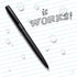 Rite in the Rain Weatherproof Clicker Pen, Black Metal, Black Ink (No. 97)