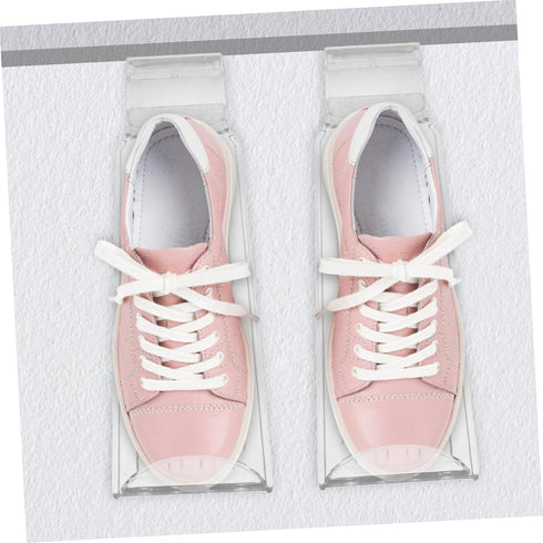 4pcs PRETYZOOM Acrylic Display Shoe Stand Multipurpose Shoe Rack for Malls Stores Wall Garage High Heel Support Retail