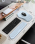 abc.mat Set, Ergonomic Mouse Pad and Keyboard Wrist Rest Support Massage Design Mousepad for Carpal Tunnel Pain Relief