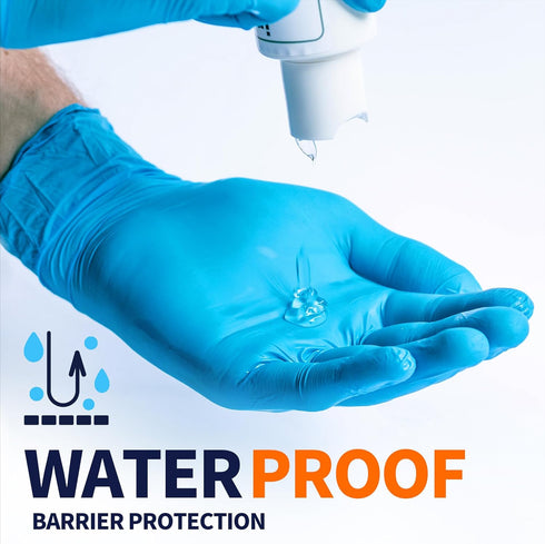 Medical Nitrile Exam Gloves, 100 Pcs Latex-Free & Powder-Free Non-Sterile Food Safe Cleaning Disposable