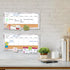 Magnetic Weekly Dry Erase White Board and Cork Board, White Wood Frame for Home Office