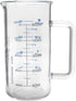 Industrial Beaker Mug - 500ml Extra Heavy Duty 3.3 Borosilicate Glass with Spout - Tall Form, Printed Graduations