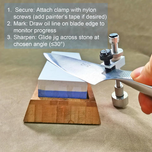 SG01 0 30 (2, Knife Sharpening Angle Guide Adjustable to for Sharpening Knives on Whetstone/Daimond Stone, Scrolling