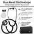 Dualhead Stethoscope, Diaphragm Bell for Nurses, Cardiology, Veterinary, Fetal, Pediatrics Blood Pressure Kit