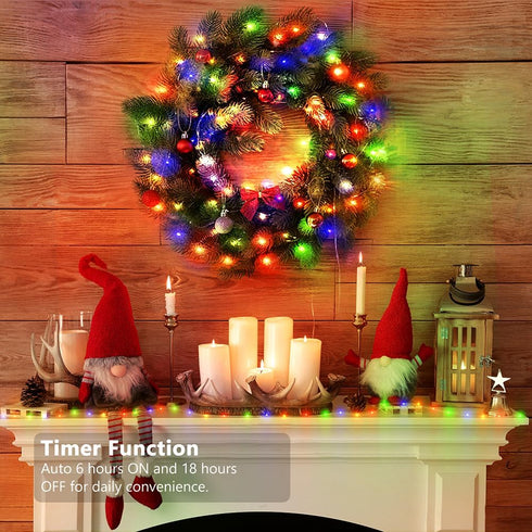 (4 Pack), 16.5ft 50 Battery Operated String Lights LED Fairy String Lights Battery Powered with Remote & Timer