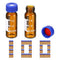 PATIKIL 2ml Autosampler Vial, 100 Pack HPLC/GC Amber Vials with 9-425 Screw Cap, Red PTFE & White Silicone