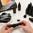 15 Packs 15ml BENECREAT Black Glass Dropper Bottle Vials Glass Eye Dropper Bottle with Labels, Plastic Hoppers