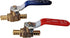 4 Pieces 1/2" Pex Ball Valve Hot & Cold, 24-2-1&2=4X (4 Packs)