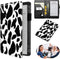 Dikoer PU Leather Server Books for Waitress, 7 Large Pockets with Zipper, Pen Holder Personal Organizer Wallet, Cow