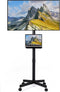 Voitgrsuo Mobile TV Stand for 23-60 Inch LCD LED Flat/Curved Panel Screen TVs,