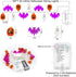 Zimati 16 30 3D 8 Halloween Lights Decorations, FT LED Waterproof Pumpkin Bat Ghost Battery Operated String Lights