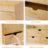Bamboo Desk Organizer with 3 Drawers, Large Capacity Makeup Storage Box for Home Office and Bathroom