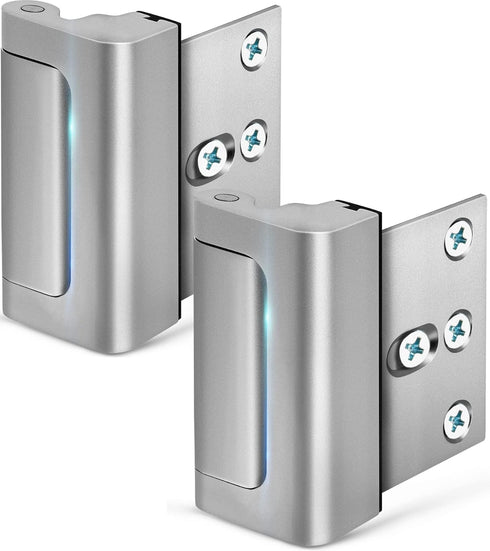 Home Security Door Lock, 2 Pack Childproof Door Reinforcement Lock with 3
