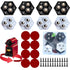Self-Adhesive Caster Wheels with Stainless Steel Ball Bearings, Set of 8, 360 Degree Swivel for Small Furniture