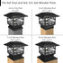 4x4 5x5 6x6 (1 Pack) Davinci Lighting Edison Solar Outdoor Post Cap Lights - - Bright LED Light for Fence Deck Garden