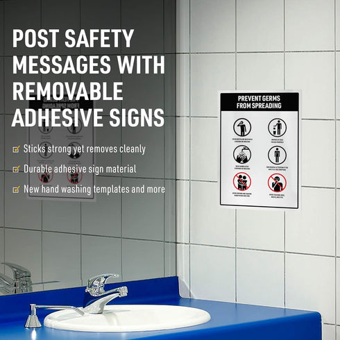 Avery Printable Warning Signs, 7" x 10", Water/Chemical Resistant, 15 Removable Labels
