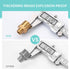 Vfauosit 1/2 to 3/8 Reducer, 3/8 to 1/2 RV Faucet Adapter, Brass Compression Fitting for Plumbing Water Hose (2 Pieces)
