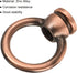 MECCANIXITY 15kg 36x43mm M10 Pack 2 Eye Nut Max Load Thread Ring Shape Female Loop for Hanging Lamp Chandelier, Red