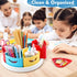 MeCids Art Supply Storage Organizer, 360° Spinning Pen Holder and Caddy for Office, Classroom
