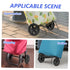 2pcs Replacement Rolling Cart Wheels for Shopping Trolley Lightweight Utility Cart Wheels with Climbing Design for Easy