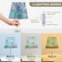 3 ALAZA Bedside Lamp Colorful Holograms Color Blocks Table Lamp for Bedroom Desk Lamp with USB Port LED Nightstand