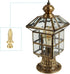 2.1" 2 Set 1/4-27 PATIKIL Tall Brass Lamp Finials Cap Knob, Lamp Screw Holder Tapped for Table and Floor Lamp Shade
