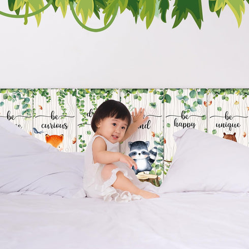 Jetec 6 3D 15.75 7.87 Inch Pcs Anti-Collision Wall Padding for Kids Playroom x Peel and Stick Padded Panels for Bedroom