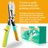 5 Blade Hand Crimper for Sheet Metal - Ductwork, HVAC, and Downspout Crimping Tool for 20ga Steel and 28ga Stainless