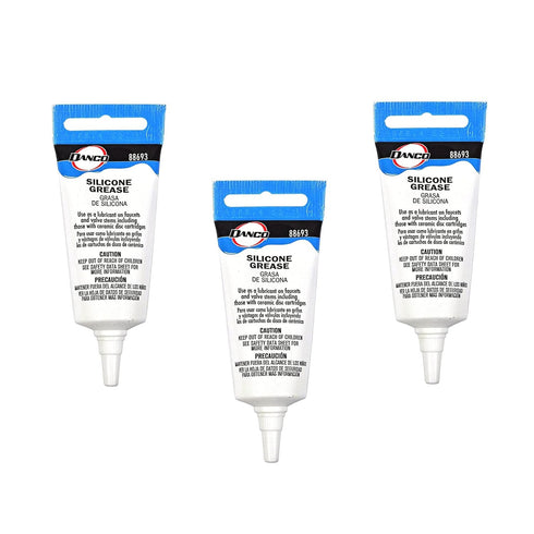 Danco 88693P Waterproof Faucet O-Rings | Silicone Lubricant | Plumbers Grease |