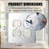 1 Pcs Mirror Outlet Covers, Durable Acrylic Mirrored Double Gang Wall Plate for Electrical Outlets