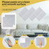 DOLLAR BOSS Large Cork Bulletin Board 48"x36" Wall Tiles, 12 Packs, 1/2" Thick with 120 Pushpins, Light Grey