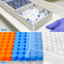 100Pcs Graduated 2ml Cryo Tubes, Plastic Small Vials with Screw Caps, Free from DNase, RNase, Human DNA