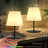 uuffoo 2 Pcs Mini Shower Lamp Rechargeable Table Lamp, Cordless Desk Lamps