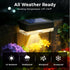20 Packs, AUDERWIN Solar Deck Lights Outdoor Solar Powered LED Step Lights Waterproof Outdoor for Deck, Stairs, Step