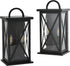 MELUCEE 2 Packs Outdoor Wall Lantern 2-Light Exterior Light Fixtures Wall Mount