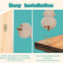 2 Inch Set 4 Wooden Unfinished Bun Feet for Dresser Legs Couch Sofa Cabinet Ottoman DIY Replacement Wood Furniture Legs