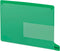 Smead End Tab Poly Out Guide - Two Pocket, Bottom Position Tab, Letter Size, Green, 25 per Box