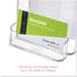 Deflecto Docuholder, Clear Rigid Countertop Leaflet Holder with Business Card Holder